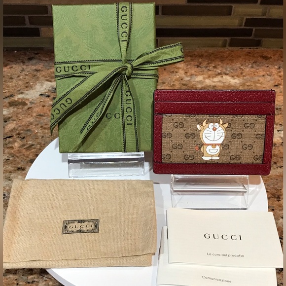 GUCCI GG x Doraemon Leather Card Holder πβ€οΈπ₯ - Picture 8 of 17